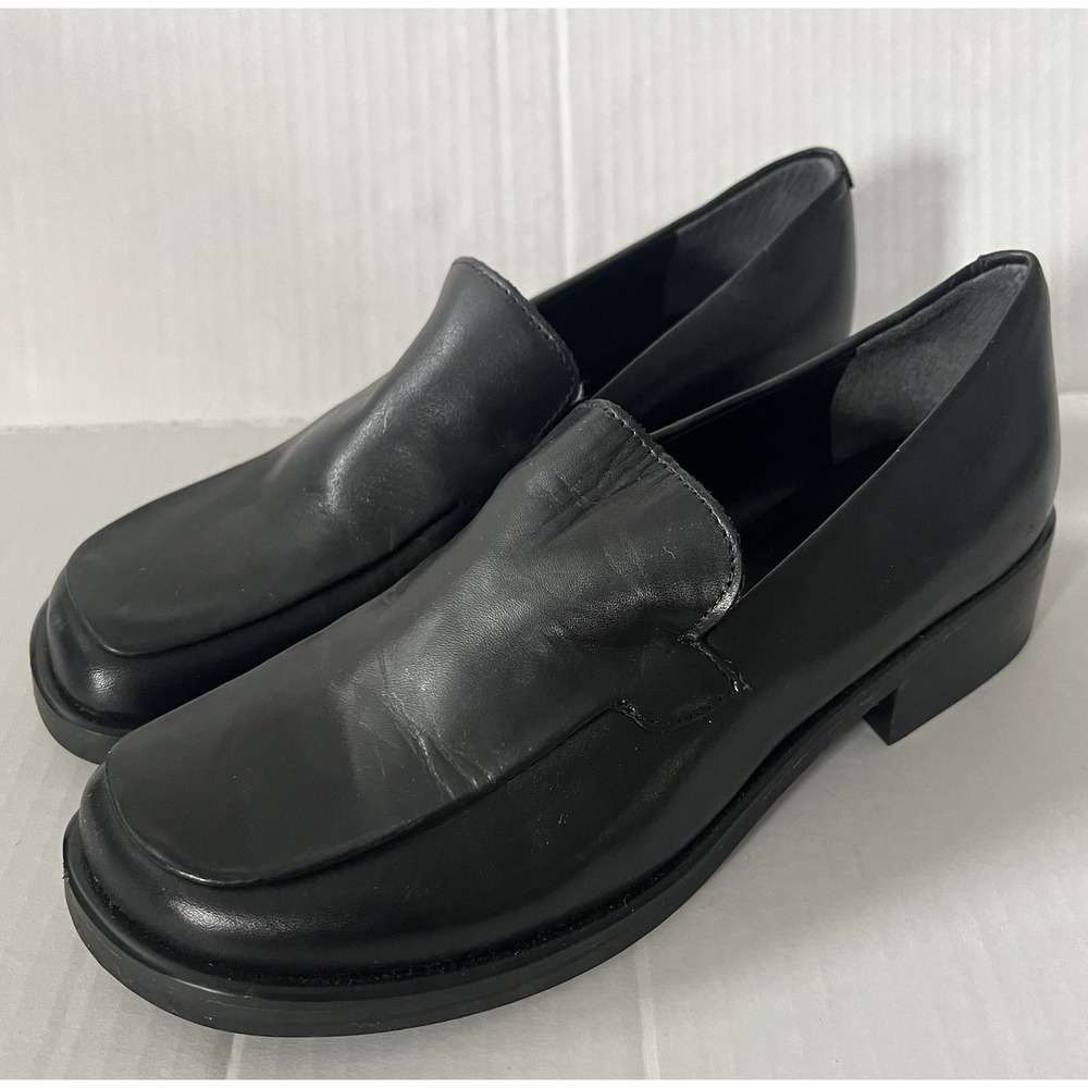 Franco Sarto Bocca Slip On Loafer Shoes Size 5.5 Black